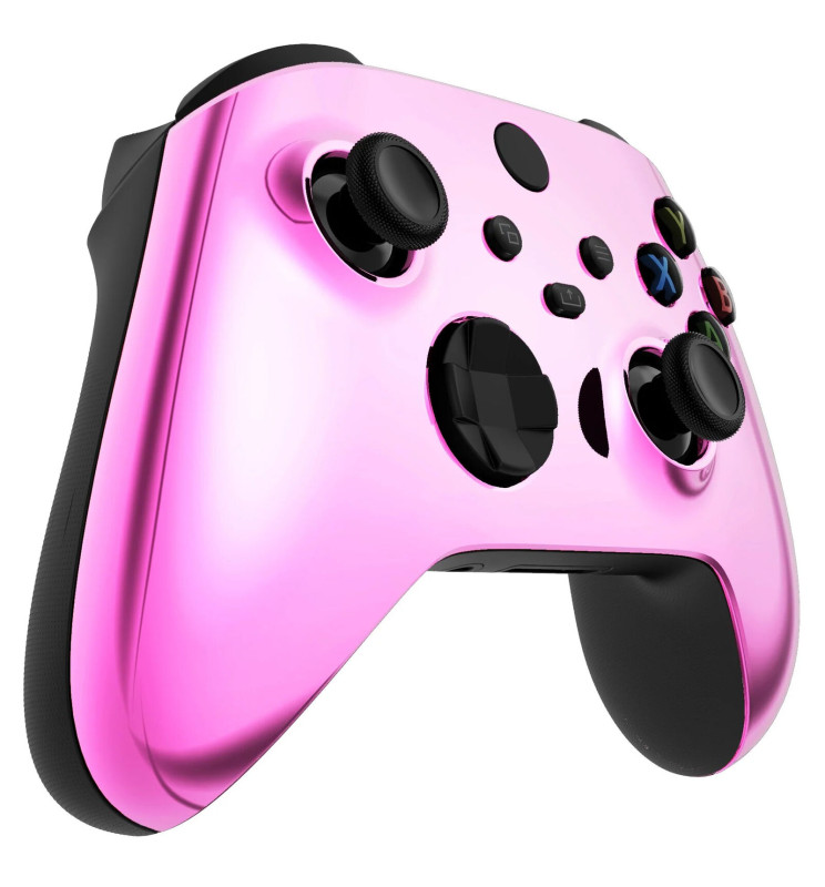Pink Chrome Custom Xbox Controller | Silent Mines