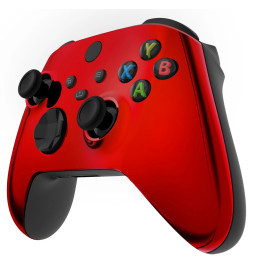 Red Chrome Custom Xbox Controller | Silent Mines