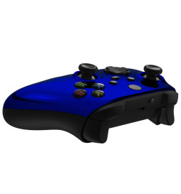 Blue Chrome Custom Xbox Controller | Silent Mines