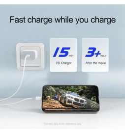 Fast Charger Cord USB-C Power Adapter PD 20W For iPhone 14 13 12 11 Pro Max iPad