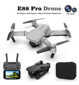 E88 Pro Drone WIFI Toy Quadcopter Foldable HD 4K Ultra Wide Angle Dual Camera RC