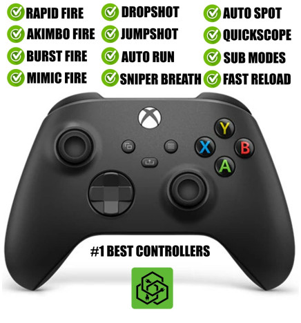 Black Silent Modz Best Rapid Fire Wireless Modded Controller for Xbox Series X S