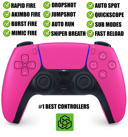 Purple Silent Modz New Rapid Fire Mod Wireless Modded Controller for PS5